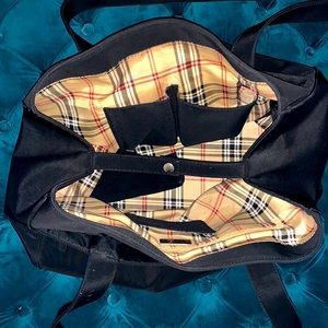 Roomy Black Tote/Overnight Bag/Work bag